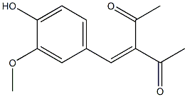 2,4-Pentanedione,3-[(4-hydroxy-3-methoxyphenyl)methylene]- 구조식 이미지