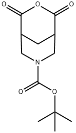 CIS-TERT-BUTYL 2,4-DIOXO-3-OXA-7-AZABICYCLO[3.3.1]NONANE-7-CARBOXYLATE 구조식 이미지