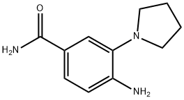 4-amino-3-(pyrrolidin-1-yl)-benzamide Structure