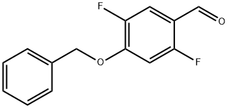 2,5-Difluoro-4-(phenylmethoxy)benzaldehyde 구조식 이미지