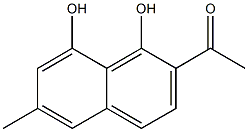 Ethanone, 1-(1,8-dihydroxy-6-methyl-2-naphthalenyl)- 구조식 이미지