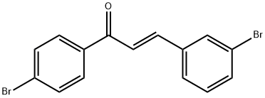 (2E)-3-(3-bromophenyl)-1-(4-bromophenyl)prop-2-en-1-one Structure
