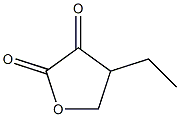 2-OXO-3-ETHYL-4-BUTANOLIDE Structure