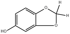 benzo[d][1,3]dioxol-(2,2-d2)-5-ol 구조식 이미지
