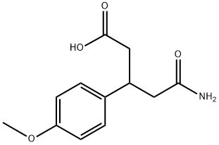 5-amino-3-(4-methoxyphenyl)-5-oxopentanoic acid Structure