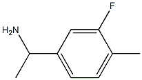 1-(3-FLUORO-4-METHYLPHENYL)ETHAN-1-AMINE Structure