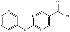 2-(Pyridin-3-yloxy)pyrimidine-5-carboxylic acid 구조식 이미지