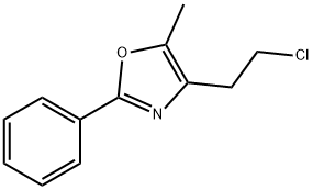 Oxazole, 4-(2-chloroethyl)-5-methyl-2-phenyl- Structure