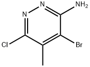 4-bromo-6-chloro-5-methylpyridazin-3-amine 구조식 이미지