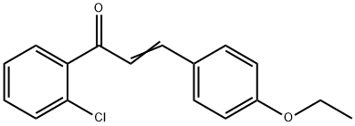 (2E)-1-(2-chlorophenyl)-3-(4-ethoxyphenyl)prop-2-en-1-one 구조식 이미지