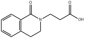 2(1H)-Isoquinolinepropanoic acid, 3,4-dihydro-1-oxo- Structure