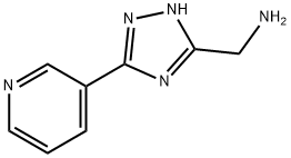 (5-(PYRIDIN-3-YL)-1H-1,2,4-TRIAZOL-3-YL)METHANAMINE 구조식 이미지