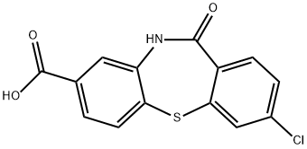 3-chloro-11-oxo-10,11-dihydrodibenzo[b,f][1,4]thiazepine-8-carboxylic acid Structure