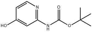 TERT-BUTYL 4-HYDROXYPYRIDIN-2-YLCARBAMATE Structure