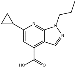 6-Cyclopropyl-1-propyl-pyrazolo[3,4-b]pyridine-4-carboxylic acid Structure