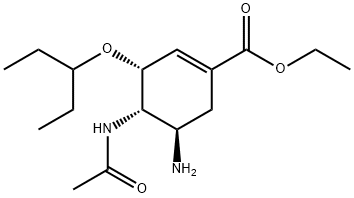 4-(N-(tert-butyl)acetamido)-5-(diallylamino)-3-(pentan-3-yloxy)cyclohex-1-enecarboxylate 구조식 이미지