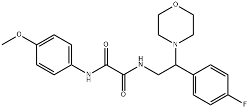 N-[2-(4-fluorophenyl)-2-morpholin-4-ylethyl]-N'-(4-methoxyphenyl)oxamide Structure