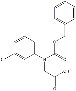 N-Cbz-DL-3-Chlorophenylglycine 구조식 이미지