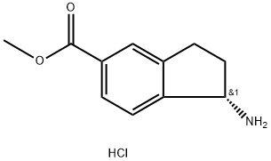 METHYL (1S)-1-AMINOINDANE-5-CARBOXYLATE HYDROCHLORIDE 구조식 이미지