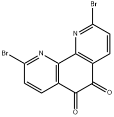2,9-디브로모-1,10-페난트롤린-5,6-디온 구조식 이미지