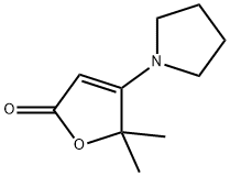 5,5-dimethyl-4-pyrrolidin-1-ylfuran-2-one 구조식 이미지
