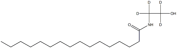 N-(1,1,2,2-tetradeuterio-2-hydroxyethyl)hexadecanamide Structure