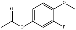 Acetic acid 3-fluoro-4-methoxy phenyl ester 구조식 이미지