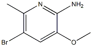 5-Bromo-3-methoxy-6-methylpyridin-2-amine Structure