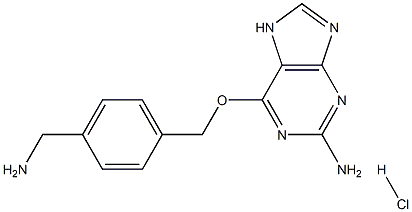 6-((4-(Aminomethyl)benzyl)oxy)-7H-purin-2-amine hydrochloride Structure