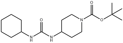 tert-Butyl 4-(3-cyclohexylureido)piperidine-1-carboxylate Structure