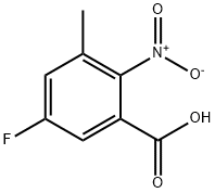 5-Fluoro-3-methyl-2-nitro-benzoic acid 구조식 이미지