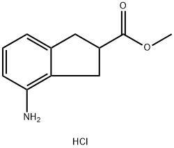 (R,S)-4-amino-indan-2-carboxylic acid methyl ester hydrochloride Structure