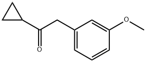 1-CYCLOPROPYL-2-(3-METHOXYPHENYL)ETHAN-1-ONE 구조식 이미지