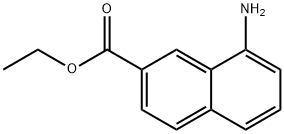 8-Amino-naphthalene-2-carboxylic acid ethyl ester Structure