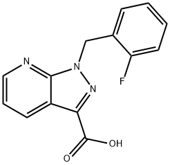 1-(2-fluorobenzyl)-1H-pyrazolo[3,4-b]pyridine-3-carboxylic acid Structure