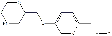 2-((6-methylpyridin-3-yloxy)methyl)morpholine hydrochloride Structure