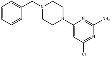 4-(4-benzyl-piperazin-1-yl)-6-chloro-pyrimidin-2-ylamine Structure