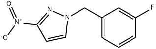 1-[(3-fluorophenyl)methyl]-3-nitro-1H-pyrazole 구조식 이미지