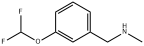 (3-Difluoromethoxy-benzyl)-methyl-amine Structure