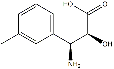 (2S,3S)-3-Amino-2-hydroxy-3-(3-methyl-phenyl)-propionic     acid Structure