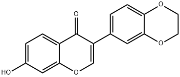 3-(2,3-dihydrobenzo[b][1,4]dioxin-6-yl)-7-hydroxy-4H-chromen-4-one Structure