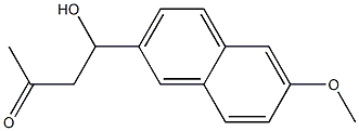 2-Butanone, 4-hydroxy-4-(6-methoxy-2-naphthalenyl)- 구조식 이미지