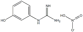 1-(3-hydroxyphenyl)guanidine nitrate Structure