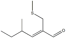 4-METHYL-2-(METHYLTHIOMETHYL)-2-HEXENAL Structure