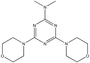 N,N-dimethyl-4,6-dimorpholin-4-yl-1,3,5-triazin-2-amine Structure