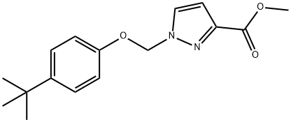 methyl 1-[(4-tert-butylphenoxy)methyl]-1H-pyrazole-3-carboxylate Structure