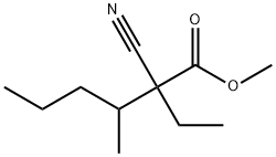 Methyl 2-cyano-2-ethyl-3-methylhexanoate 구조식 이미지