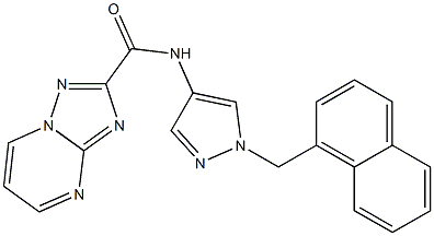 N-[1-(naphthalen-1-ylmethyl)pyrazol-4-yl]-[1,2,4]triazolo[1,5-a]pyrimidine-2-carboxamide Structure