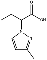 2-(3-methyl-1H-pyrazol-1-yl)butanoic acid Structure