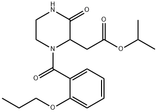 isopropyl [3-oxo-1-(2-propoxybenzoyl)-2-piperazinyl]acetate Structure